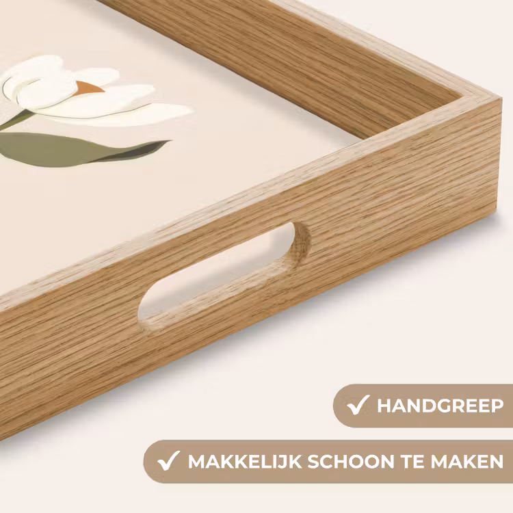 Dienblad - Vaas - Geruit - Bloem - Groen — 8