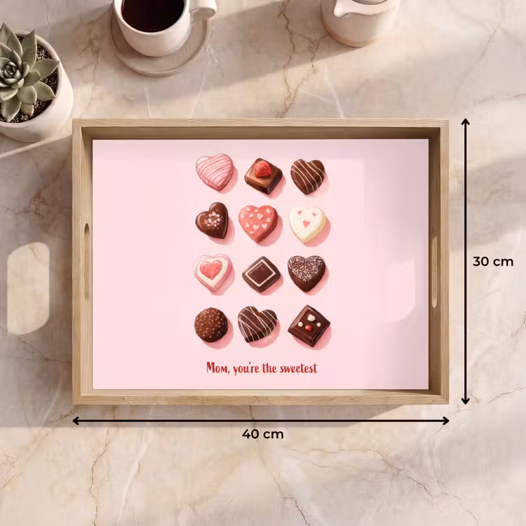 Dienblad - Chocolaatjes - Hartvormig - Liefste — 7