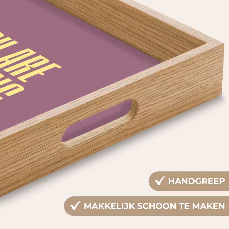 Dienblad - Tekst - Paars - Amazing — 8
