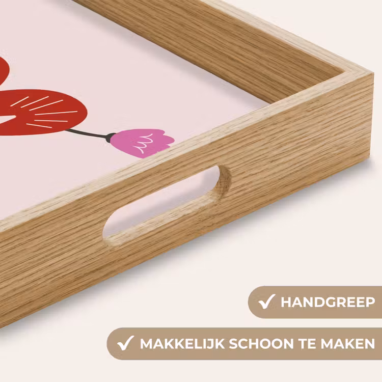 Dienblad - Hart - Rood - Bloem - Moeder — 8