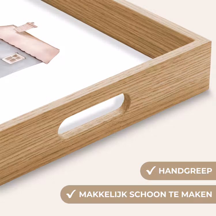 Dienblad - Lichtblauw - Huisje - Mama - Tekst — 8