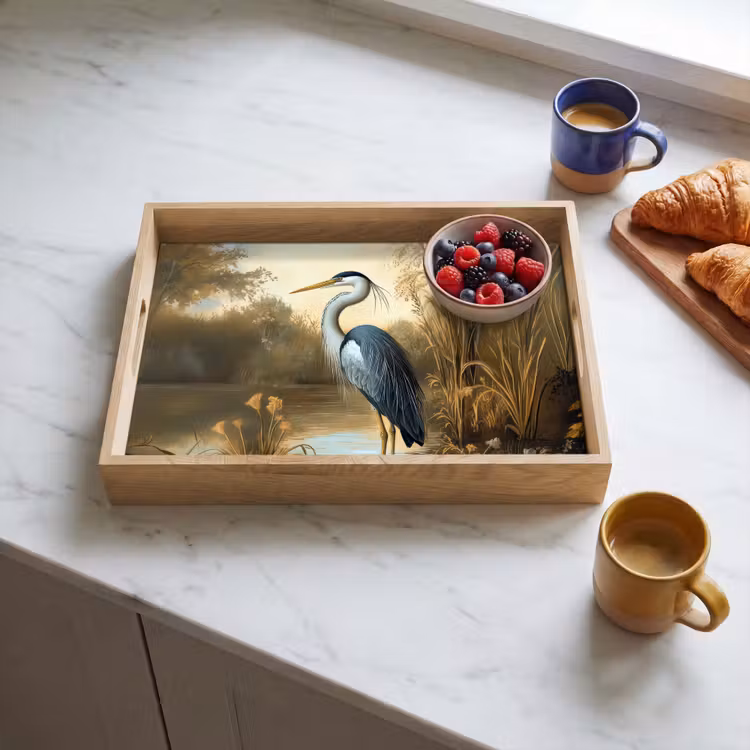 Dienblad - Reiger - Water - Planten — 3