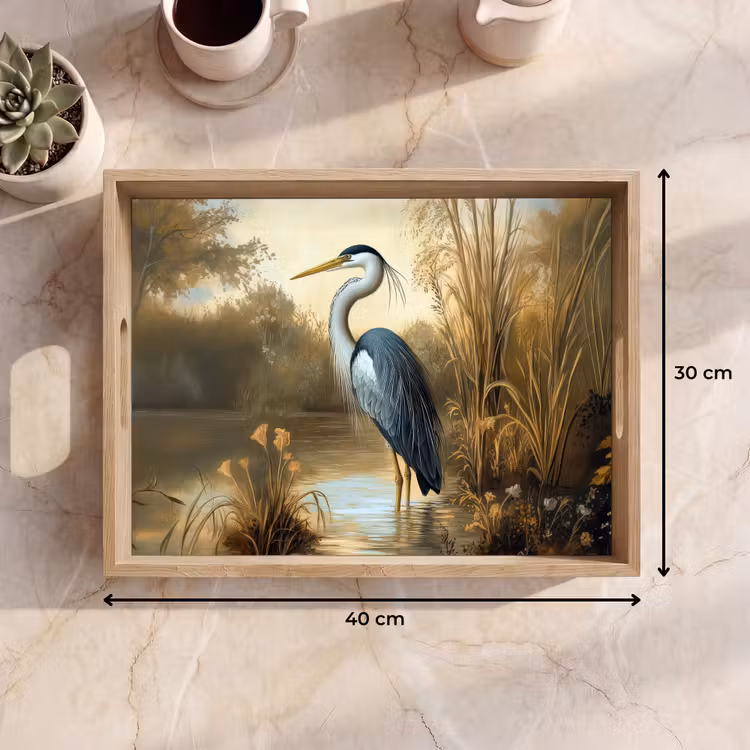 Dienblad - Reiger - Water - Planten — 7