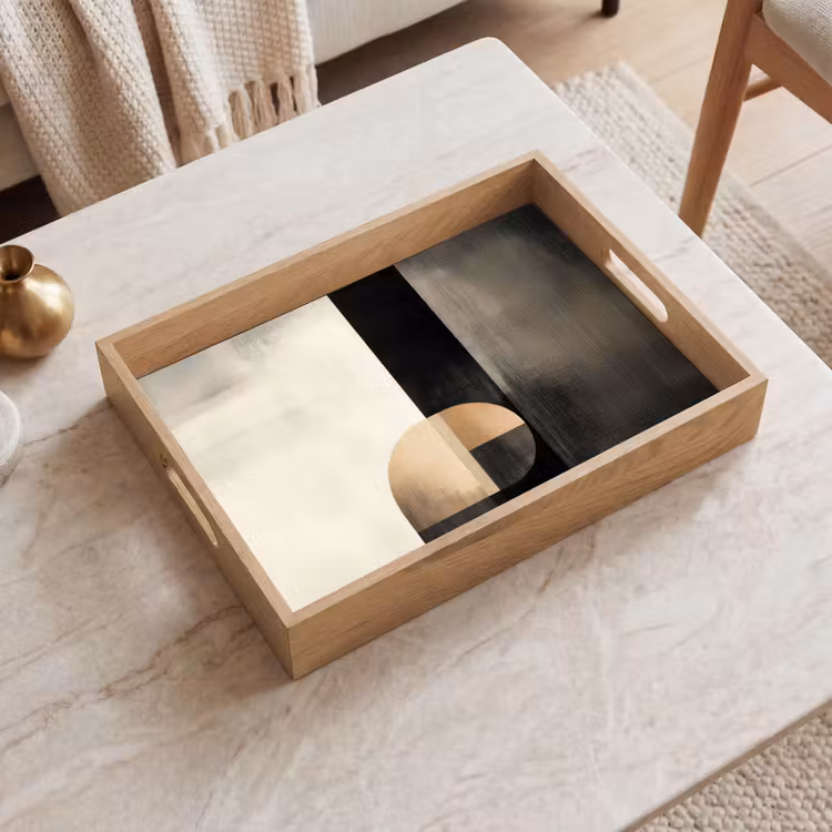 Dienblad - Vormen - Modern - Zwart — 2