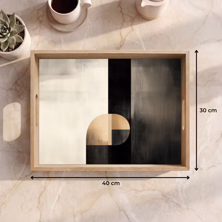 Dienblad - Vormen - Modern - Zwart — 7