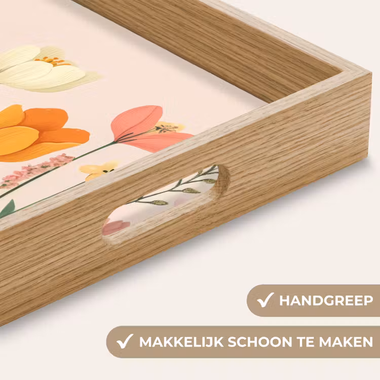 Dienblad - Pasteltinten - Bloemen - Illustratie — 8