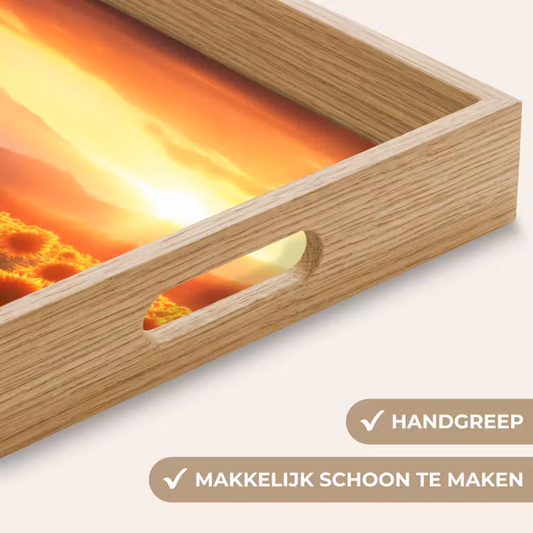 Dienblad - Zonnebloemen - Zonsondergang - Landschap — 8