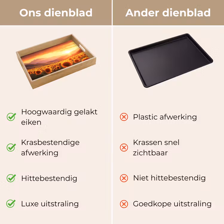 Dienblad - Zonnebloemen - Zonsondergang - Landschap — 9