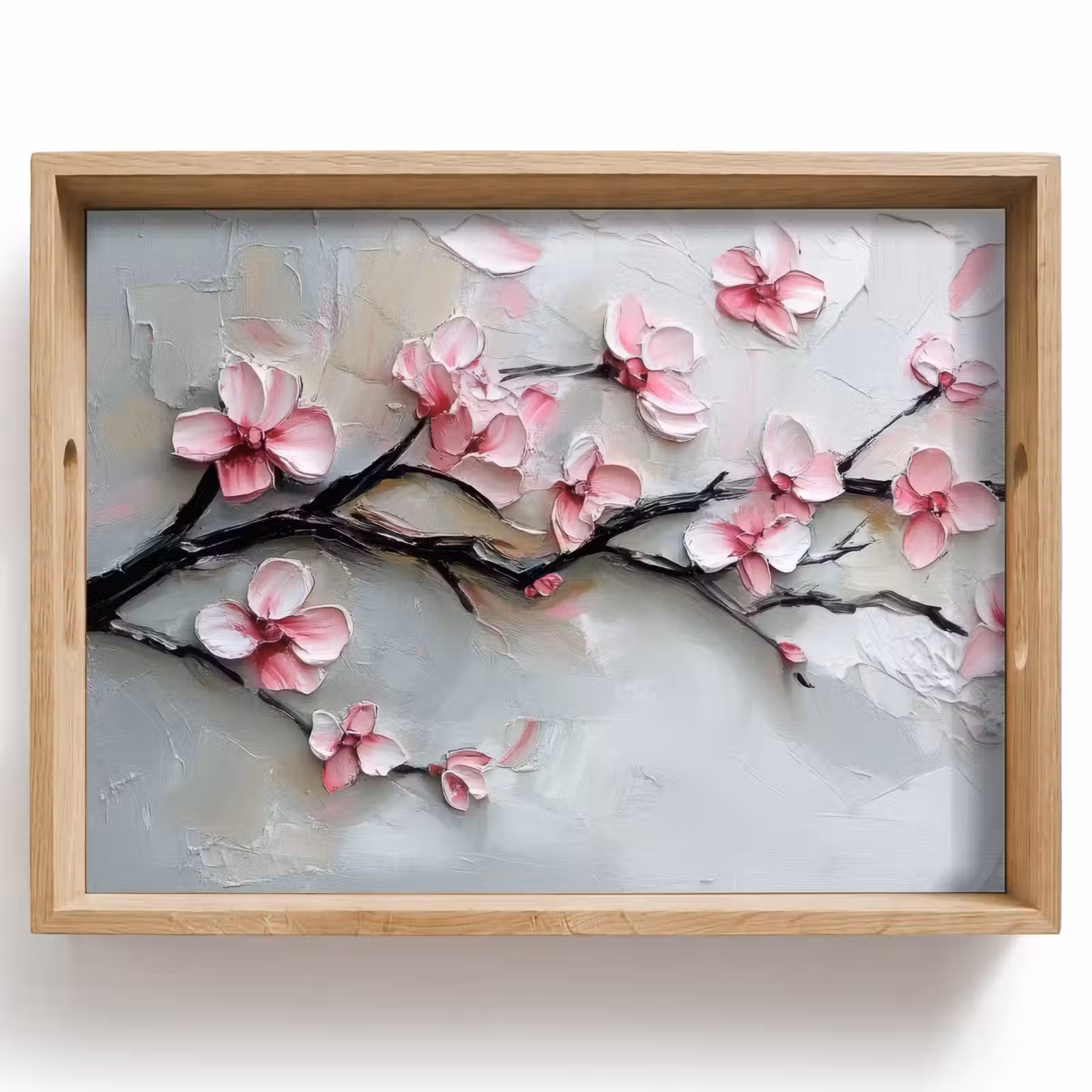 Dienblad - Bloesem - Kunstzinnig - Roze - Sakura — 1
