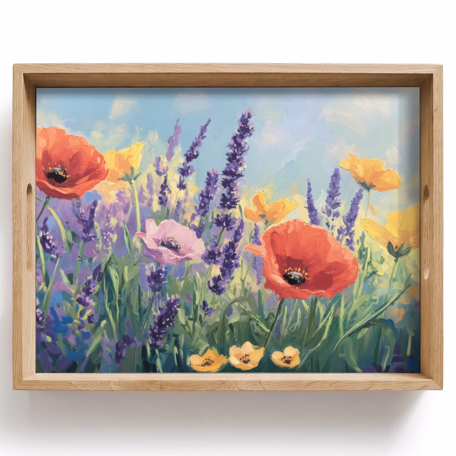 Dienblad - Weide - Bloemen - Kleurrijk — 1