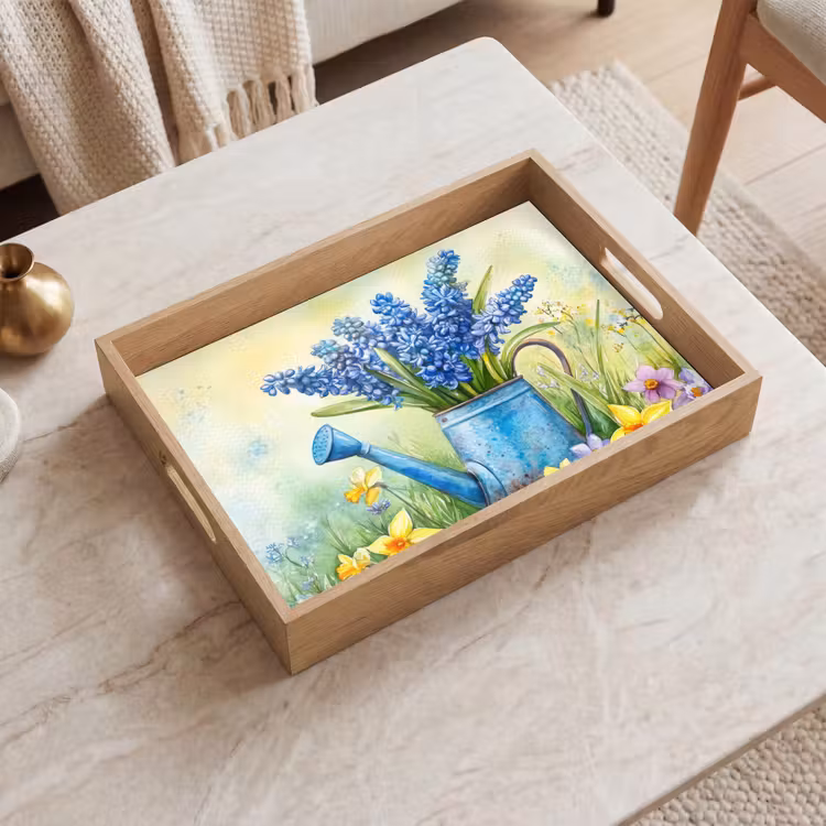 Dienblad - Gieter - Lavendel - Bloesems — 2