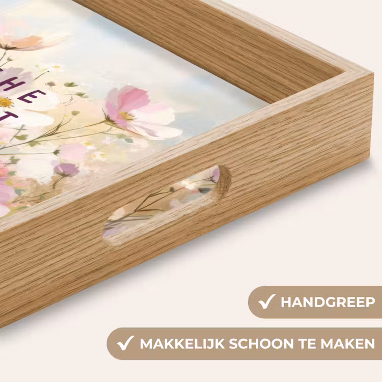 Dienblad - Quote - Bloemen - Schilderachtig — 8