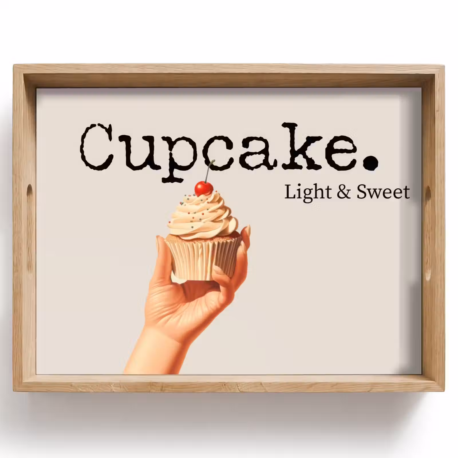 Dienblad - Cupcake - Zoet - Kers — 1