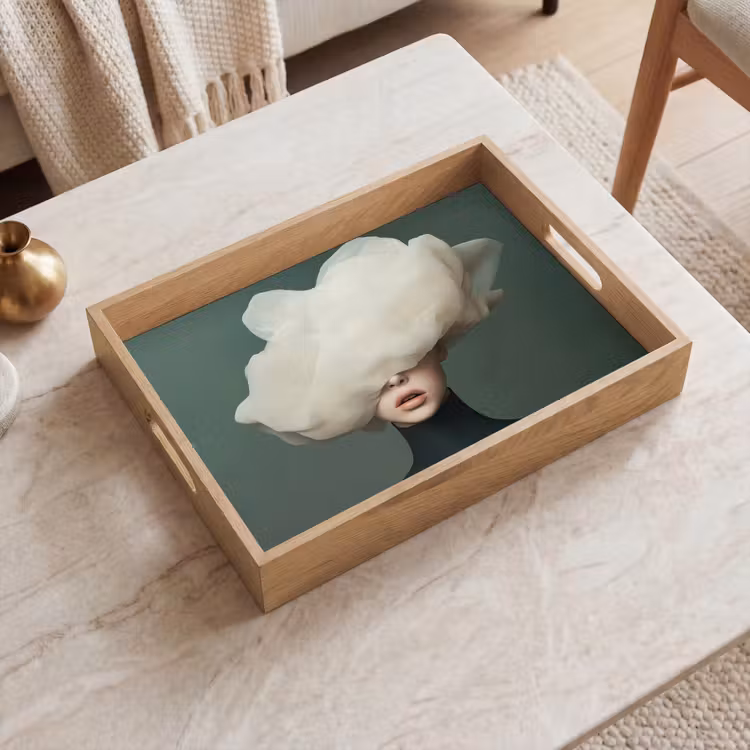 Dienblad - Hoed - Vrouw - Beige — 2
