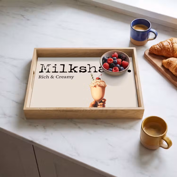 Dienblad - Milkshake - Kers - Rietje — 3