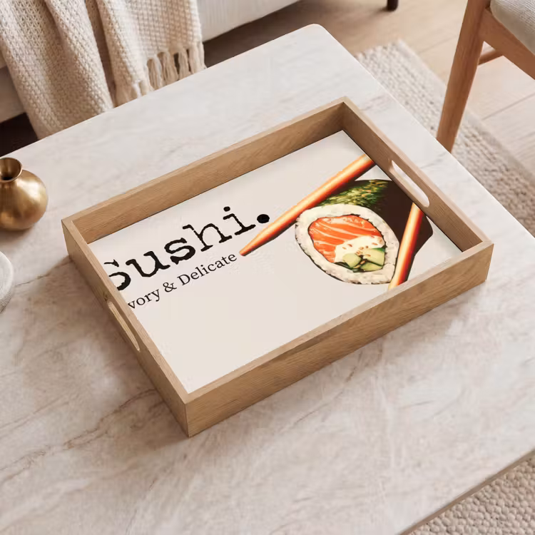Dienblad - Sushi - Zalm - Rijst - Japans — 2