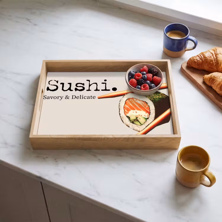 Dienblad - Sushi - Zalm - Rijst - Japans — 3