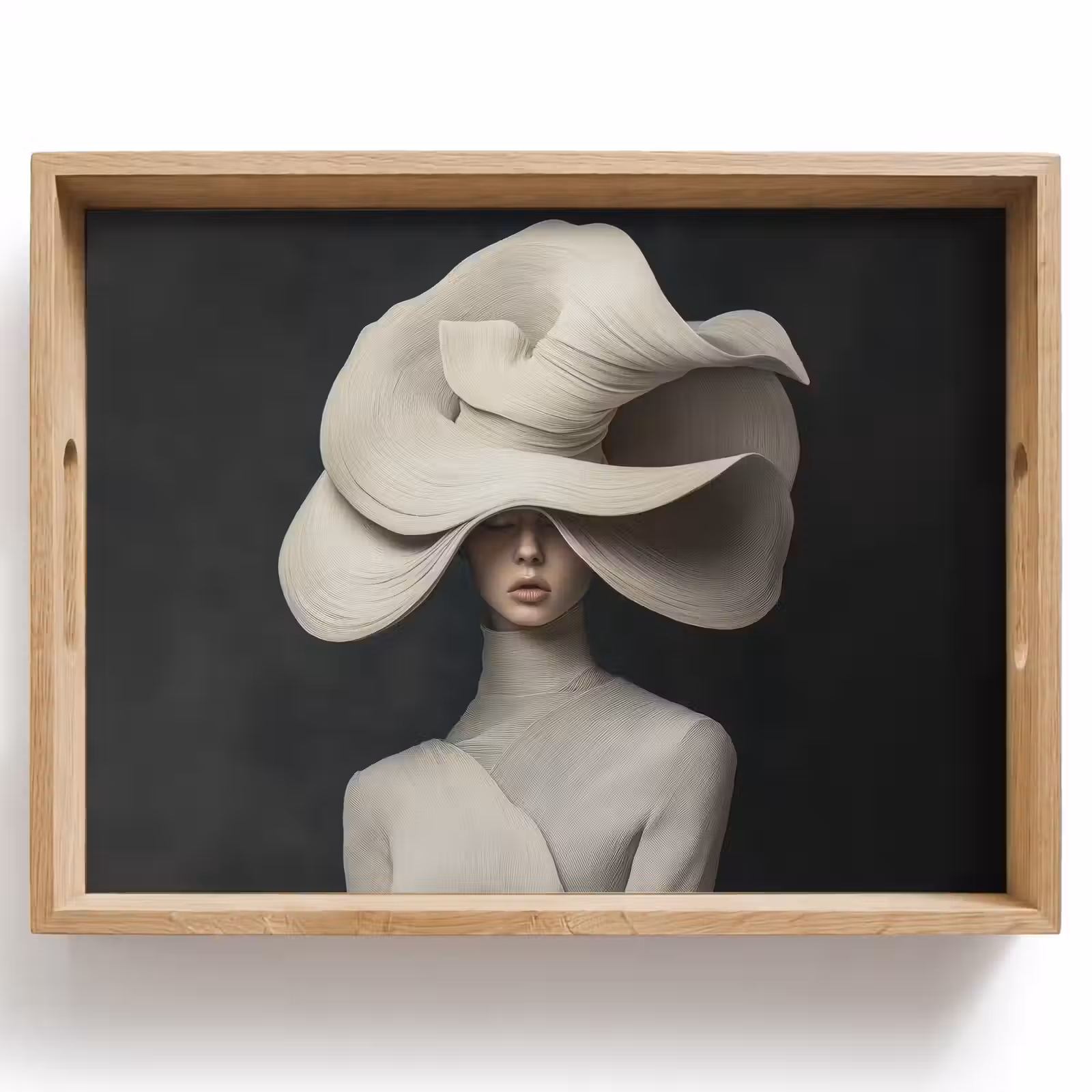 Dienblad - Modern - Vrouw - Hoed — 1