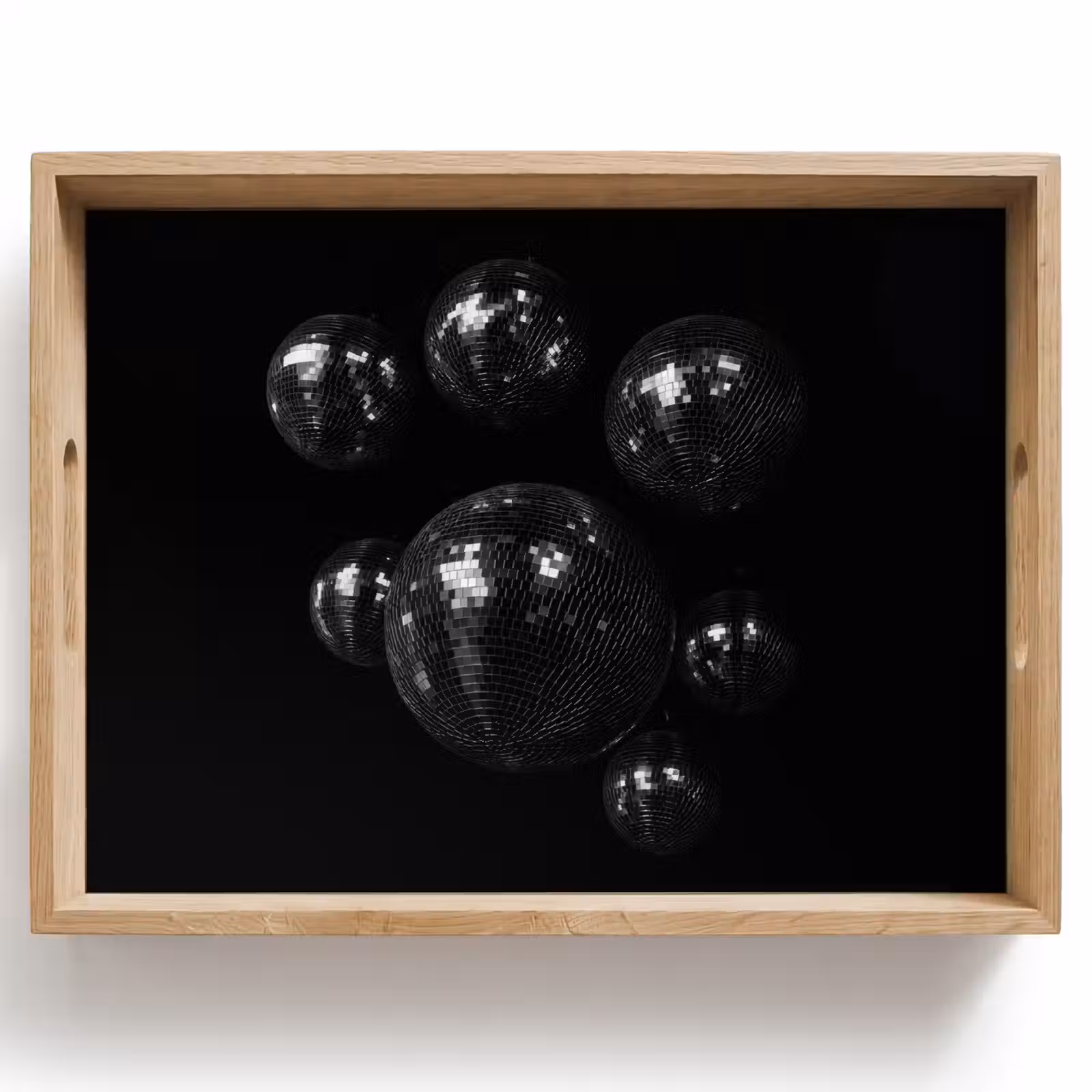Dienblad - Discoballen - Minimalistisch - Zwart — 1