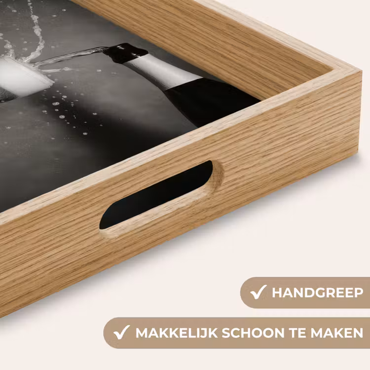 Dienblad - Champagnefles - Glas - Minimalistisch - Spetters — 8