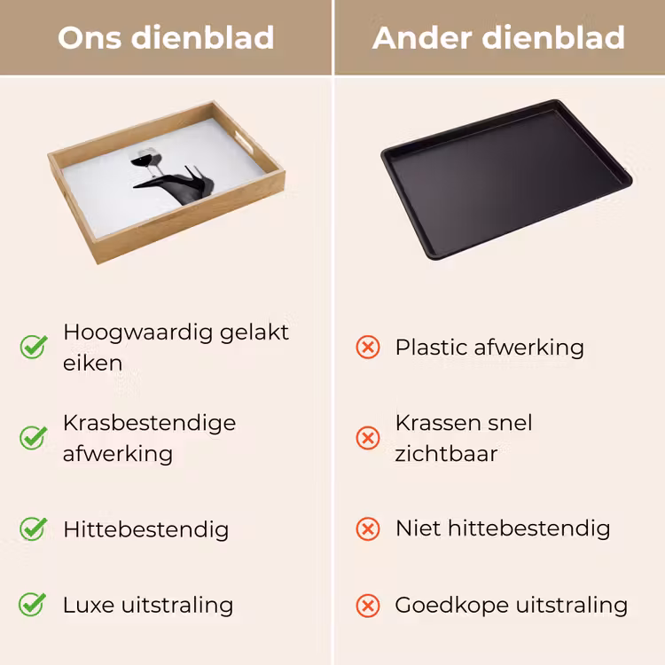Dienblad - Hak - Wijn - Minimalistisch - Zwart — 9