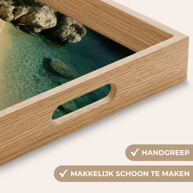 Dienblad - Strandbedden - Zee - Stenen - Baai — 8
