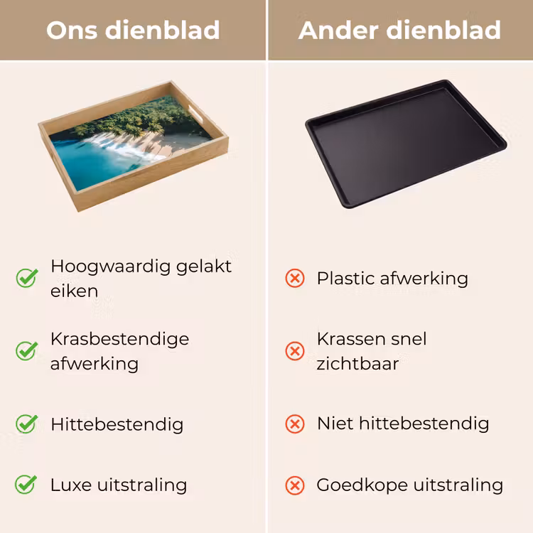 Dienblad - Tropisch - Strand - Water - Palmbomen — 9