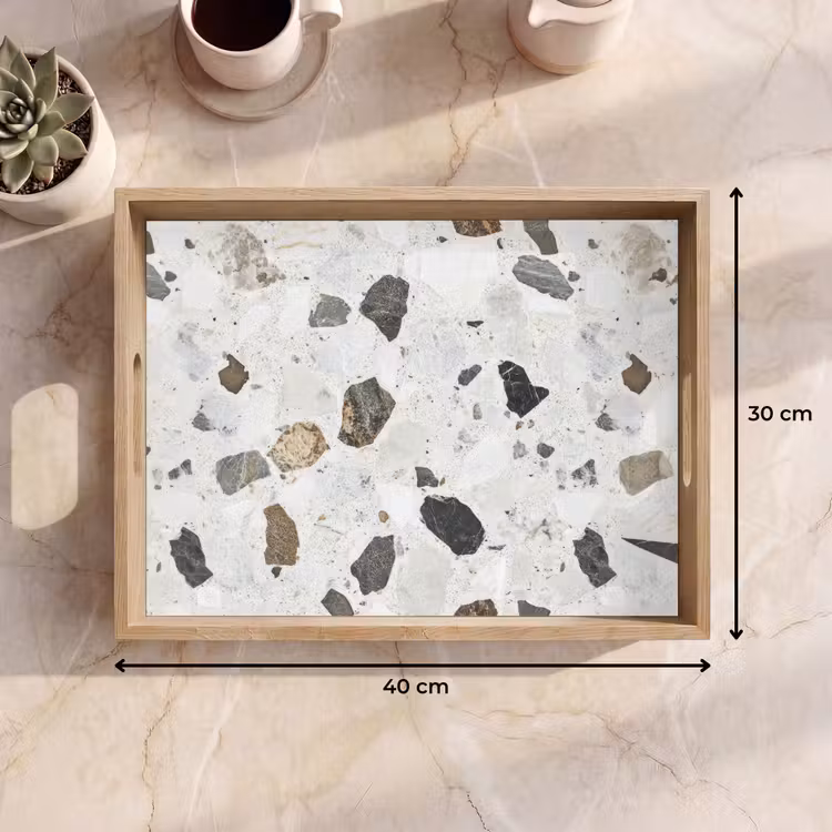 Dienblad - Marmer - Terrazzo - Decoratie - Interieur — 7