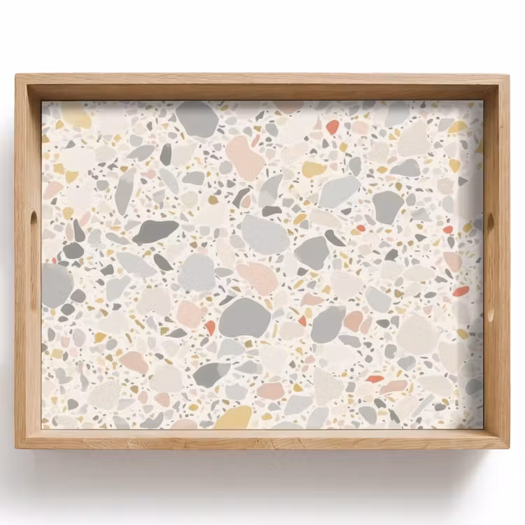 Dienblad - Patronen - Licht - Terrazzo - Decoratie — 1