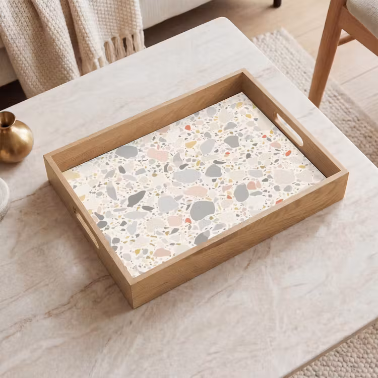 Dienblad - Patronen - Licht - Terrazzo - Decoratie — 2