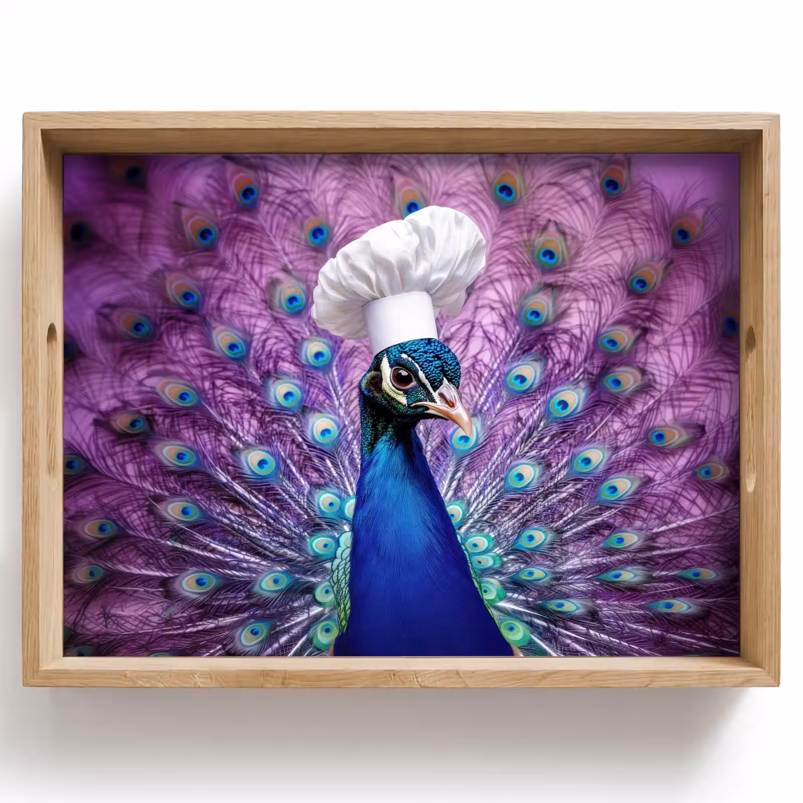 Dienblad - Pauw - Koksmuts - Cool - Paars — 1