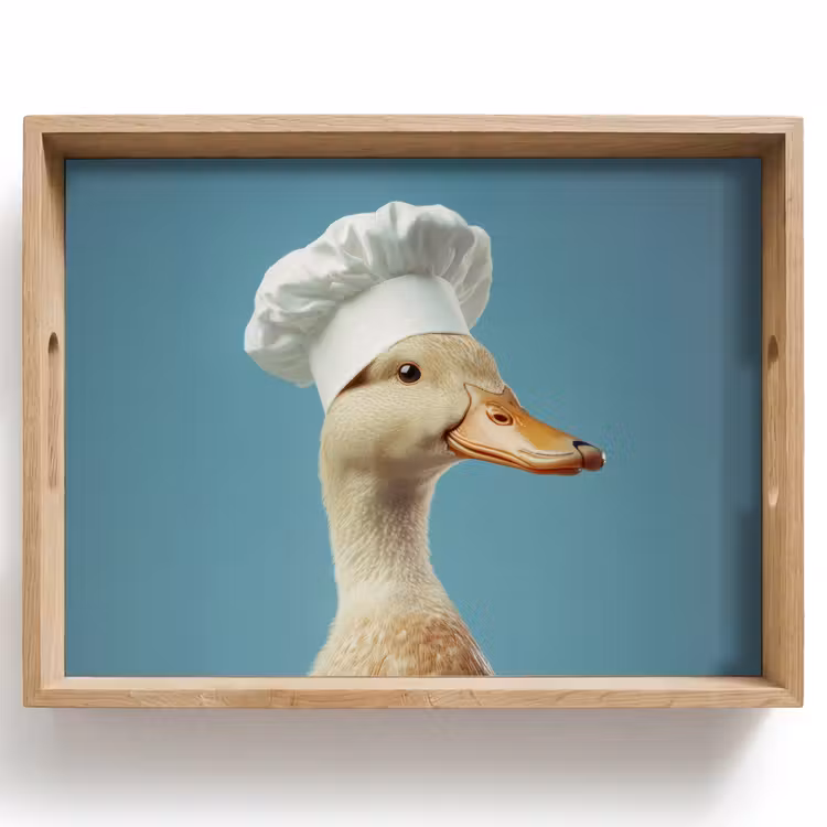 Dienblad - Eend - Koksmuts - Cute - Vogel — 1