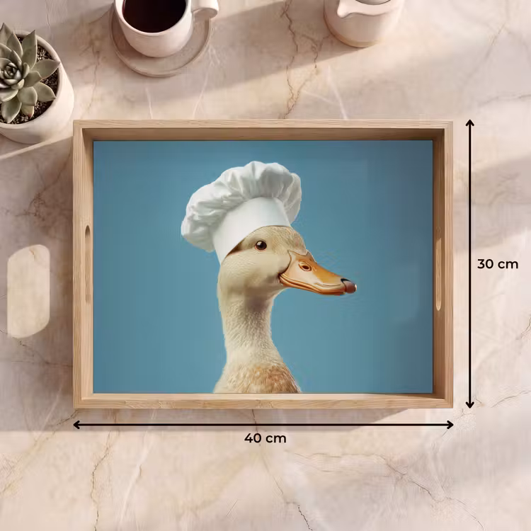 Dienblad - Eend - Koksmuts - Cute - Vogel — 7