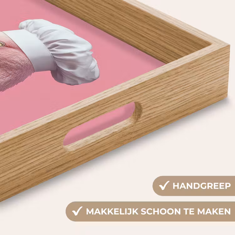 Dienblad - Flamingo - Roze - Koksmuts - Vogel — 8