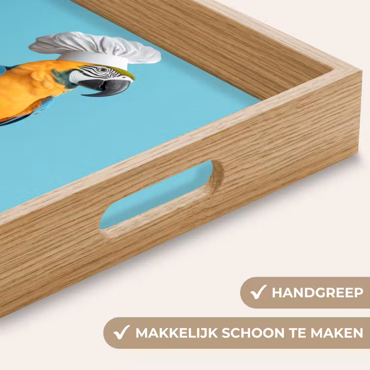 Dienblad - Papegaai - Koksmuts - Grappig - Vogel — 8