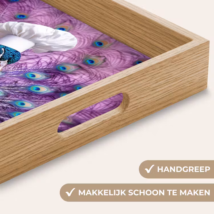 Dienblad - Pauw - Koksmuts - Cool - Paars — 8