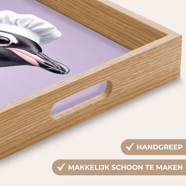 Dienblad - Pinguïn - Koksmuts - Lief - Paars — 8