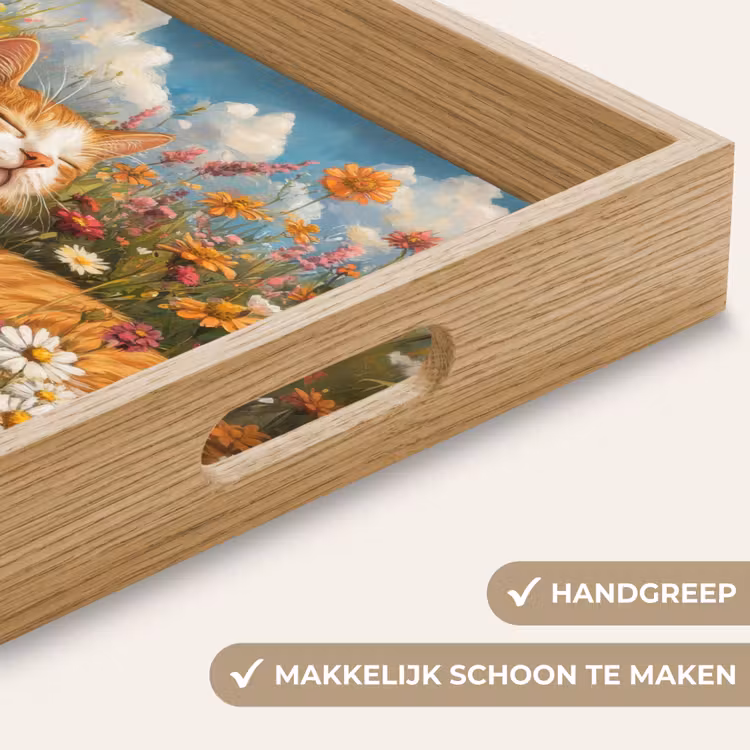 Dienblad - Kat - Bloemen - Ontspannen — 8