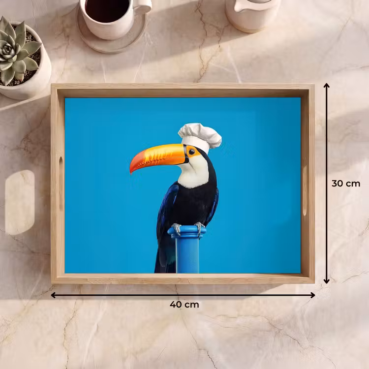 Dienblad - Tucan - Sokkel - Vogel - Koksmuts — 7