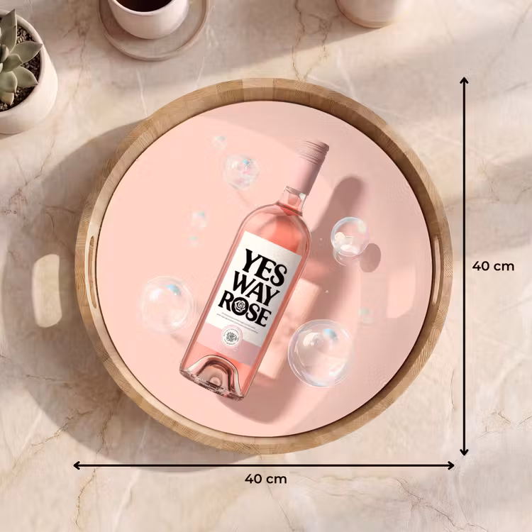 Dienblad - Bubbels - Rosé - Roze — 7