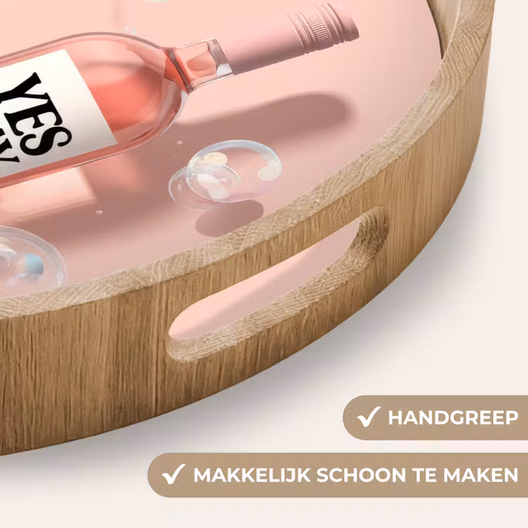 Dienblad - Bubbels - Rosé - Roze — 8