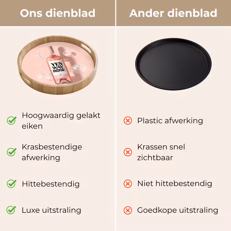 Dienblad - Bubbels - Rosé - Roze — 9