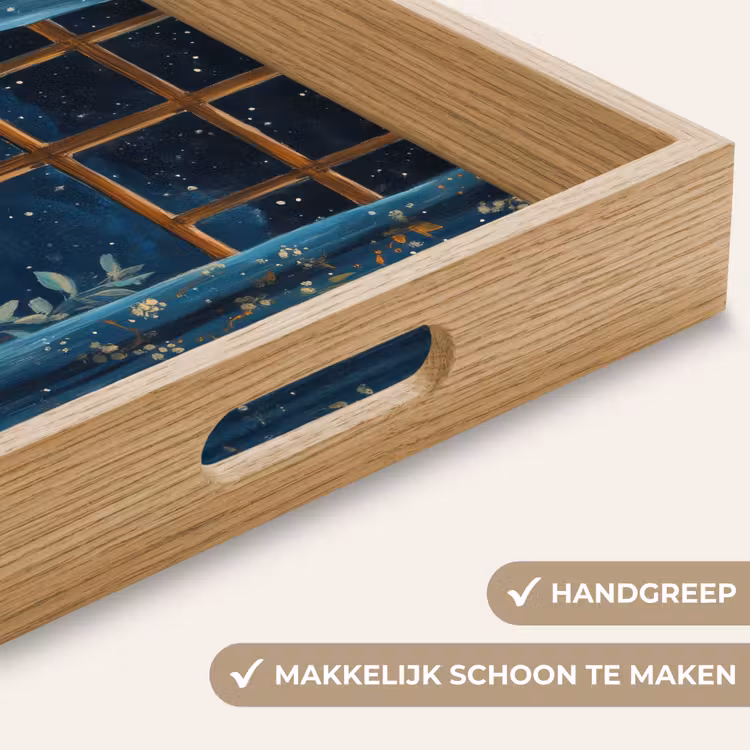 Dienblad - Kat - Sterrenhemel - Blauw — 8