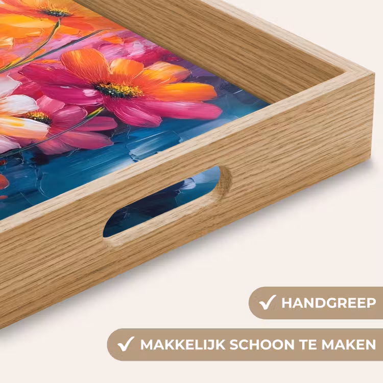 Dienblad - Felle bloemen - Dynamisch - Levendig — 8