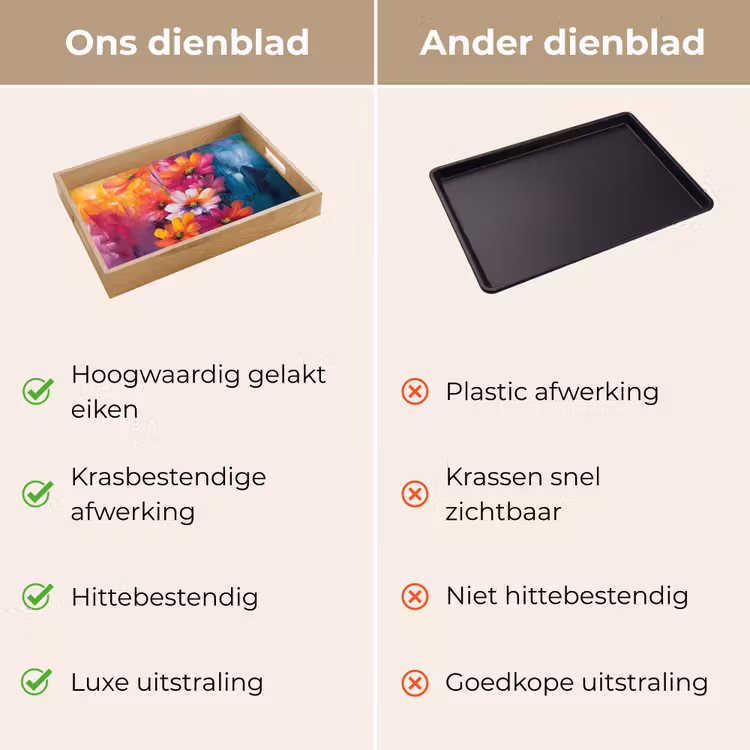 Dienblad - Felle bloemen - Dynamisch - Levendig — 9