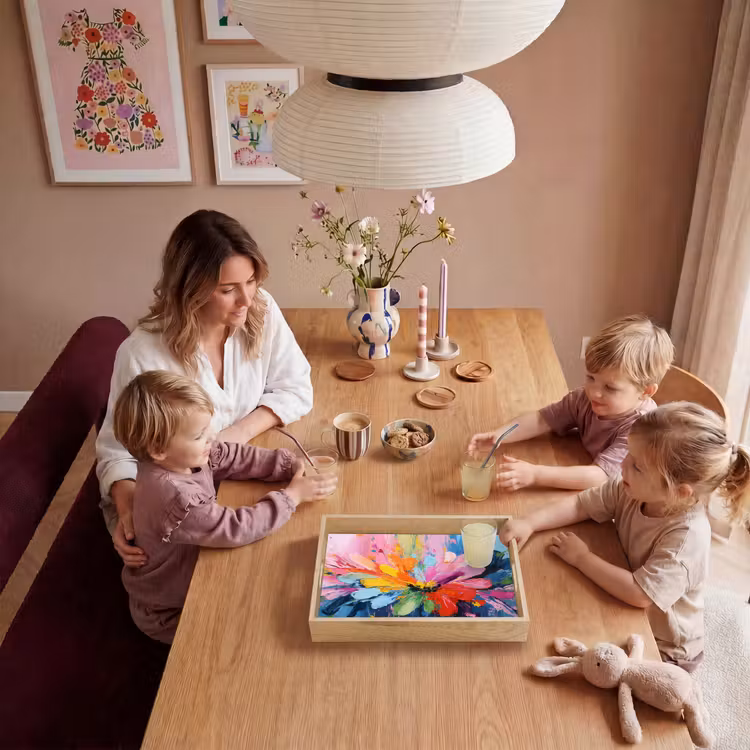 Dienblad - Kleuruitbarsting - Expressieve sfeer - Bloem — 5