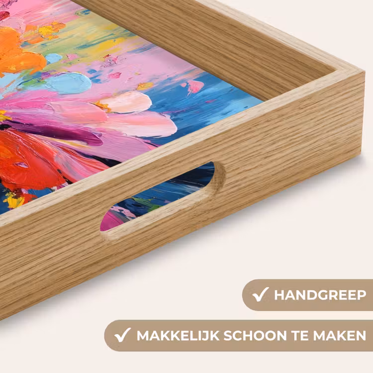 Dienblad - Kleuruitbarsting - Expressieve sfeer - Bloem — 8
