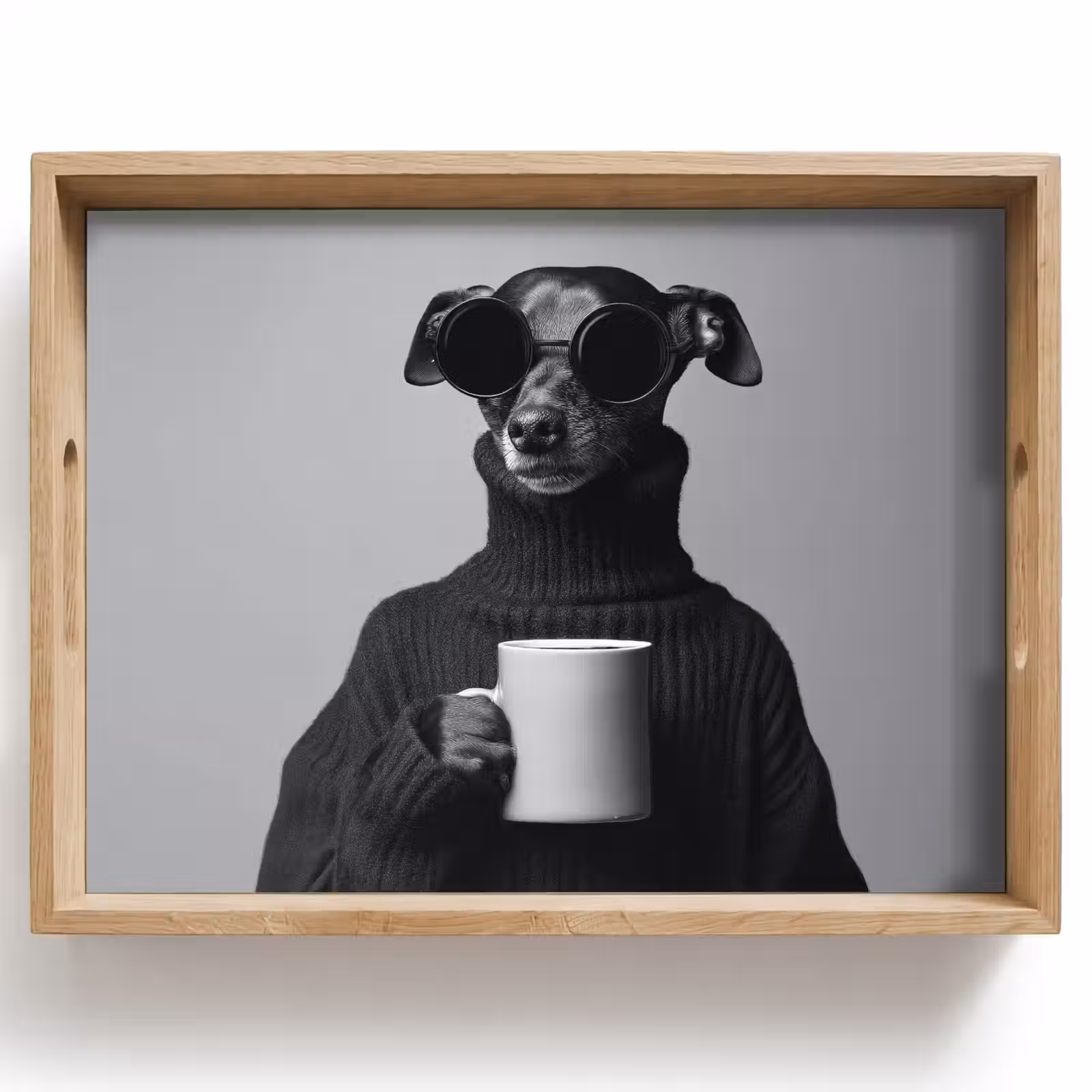 Dienblad - Coltrui - Hond - Bril - Mok — 1