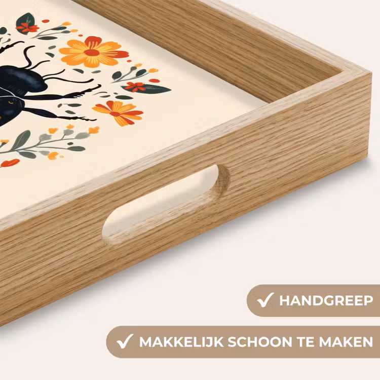 Dienblad - Bloemen - Oranje - Planten - Sierlijk — 8