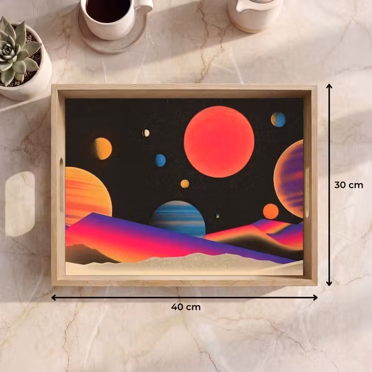 Dienblad - Hemel - Planeten - Felgekleurd — 7